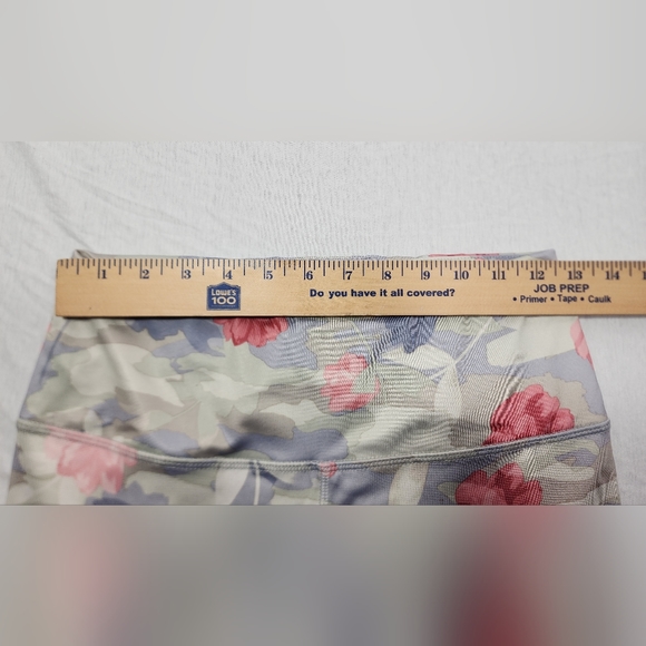 RBX CROP WOMEN'S YOGA LEGGINGS, SIZE MEDIUM, FLORAL - Picture 6 of 10